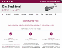 Tablet Screenshot of kriss-coach-vocal.fr